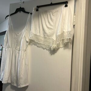 NWT White 2 piece Pajama Set Tru to you by Cacique Size 22/24